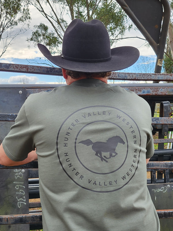 Hunter Valley Western Men's T-shirt - Cypress.