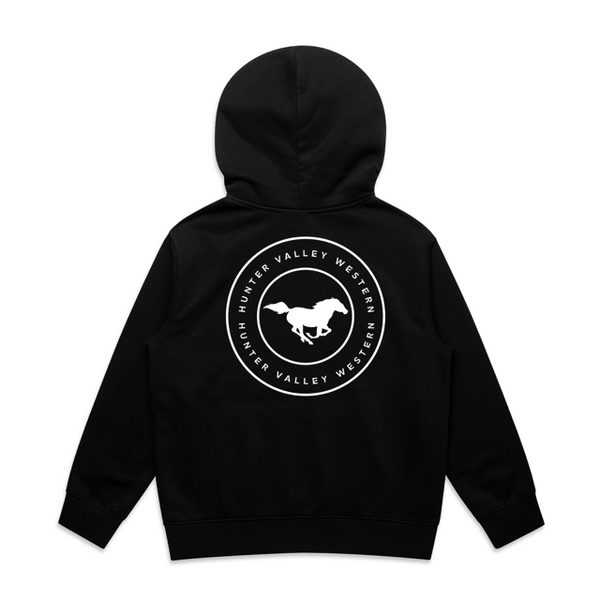 Hunter Valley Western Youth Hoodie Jumper - Black.