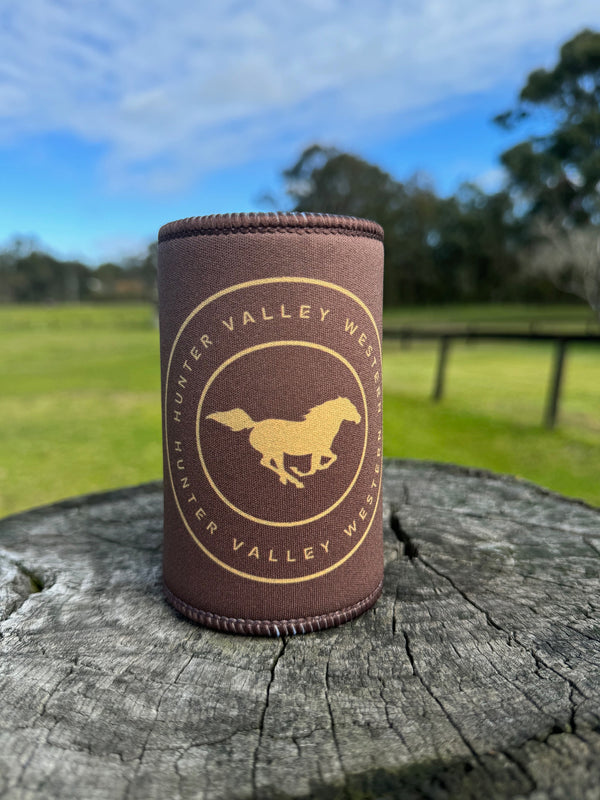 Hunter Valley Western Stubby Holder - Brown & Yellow