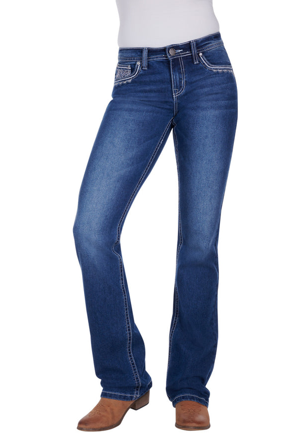 Pure Western Womens Jeans Katelyn Relaxed Rider