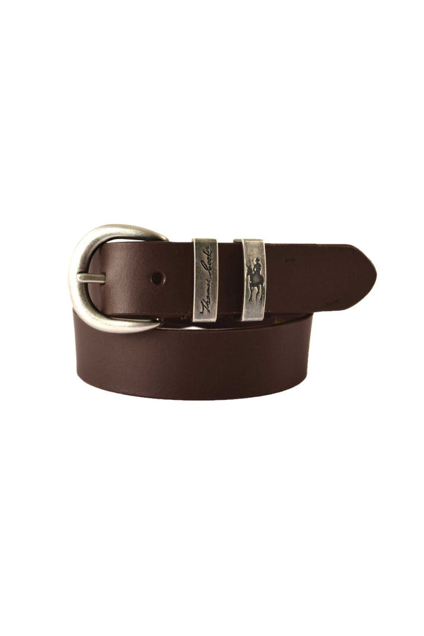 Thomas Cook Youth Silver Twin Keeper Belt - Chocolate